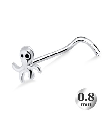 Cute Ocean Curved Nose Stud NSKB-877 (0.8mm)